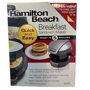 Hamilton Beach Breakfast Sandwich Maker NIB